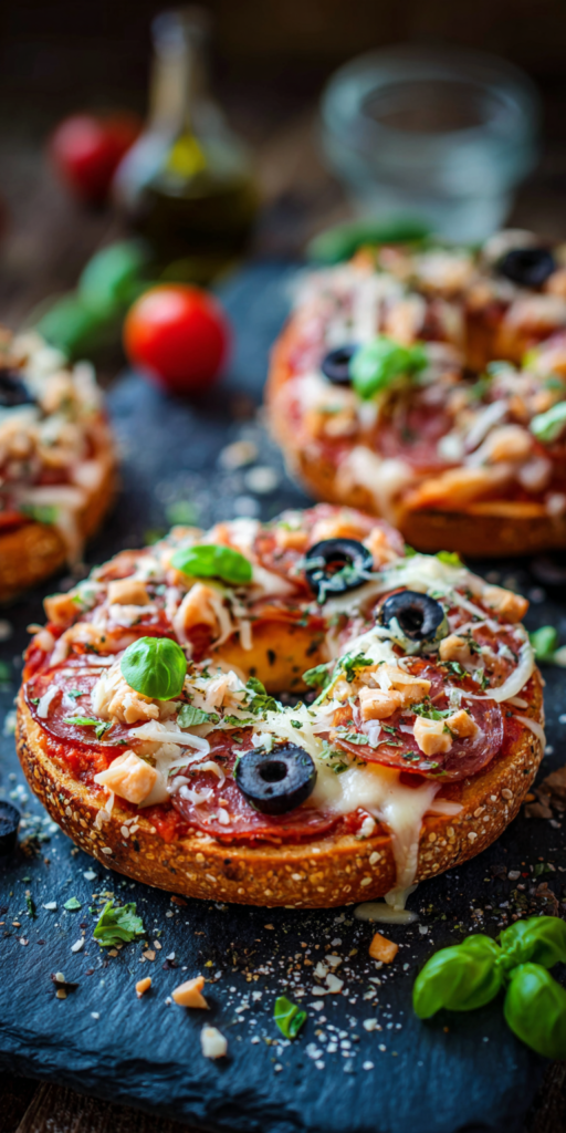 Air Fryer Pizza-Bagels