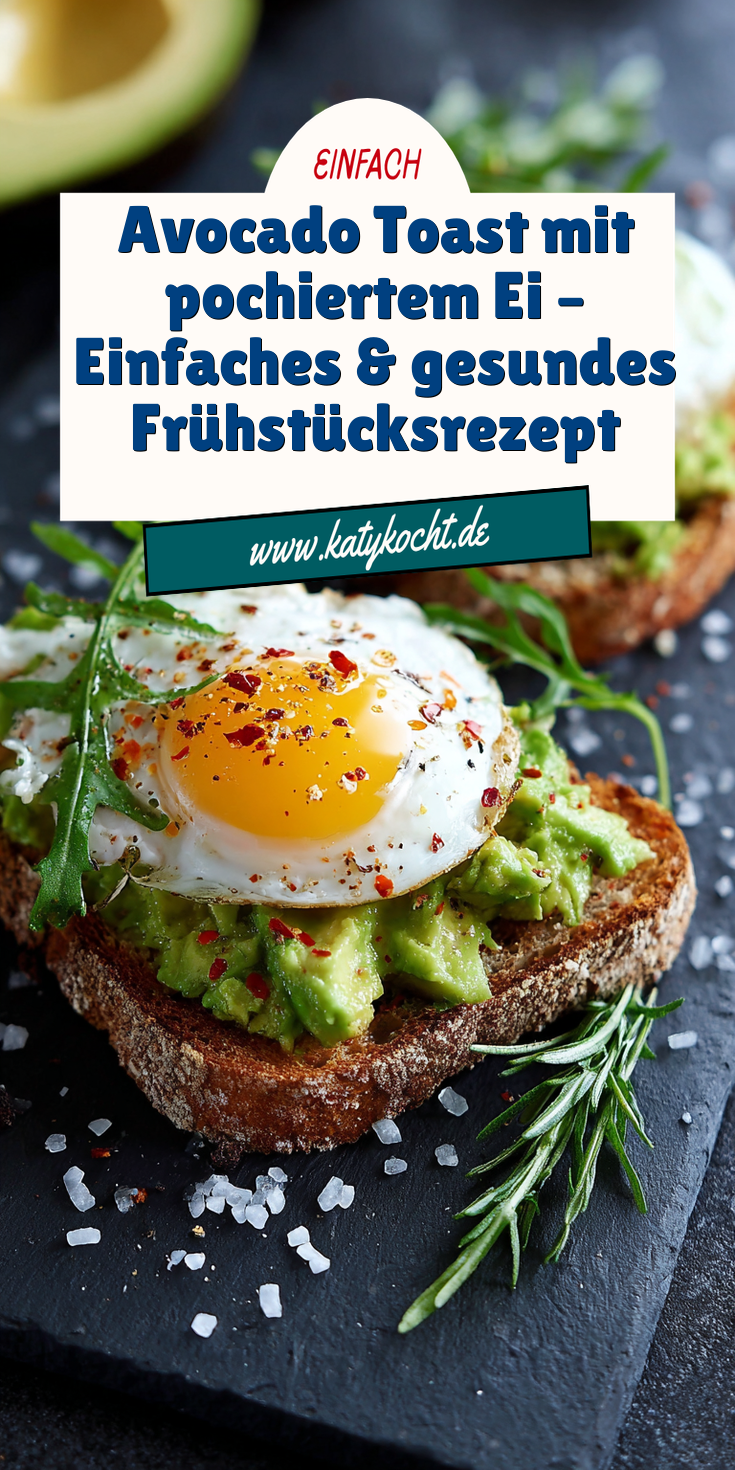 Avocado-Toast mit pochiertem Ei