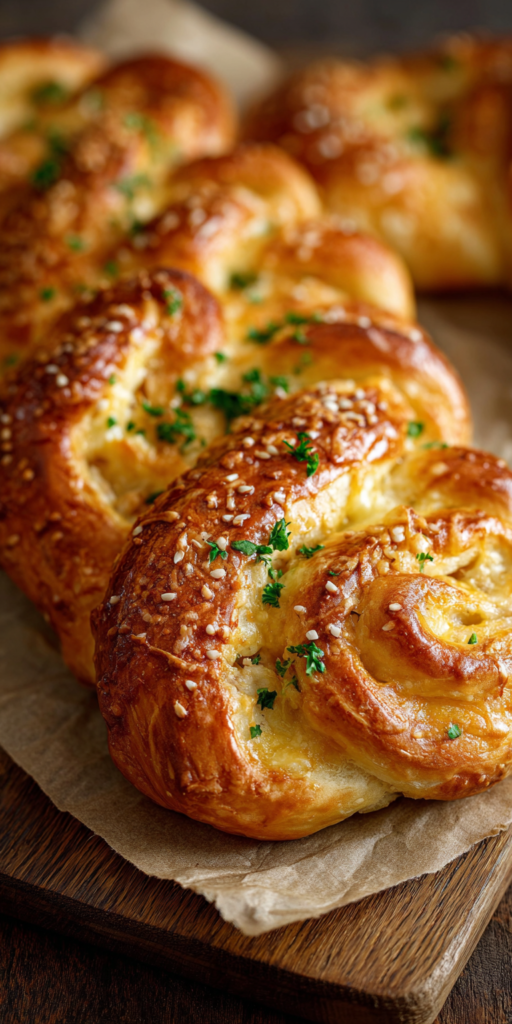 Blätterteig-Schnecken mit Schinken und Käse