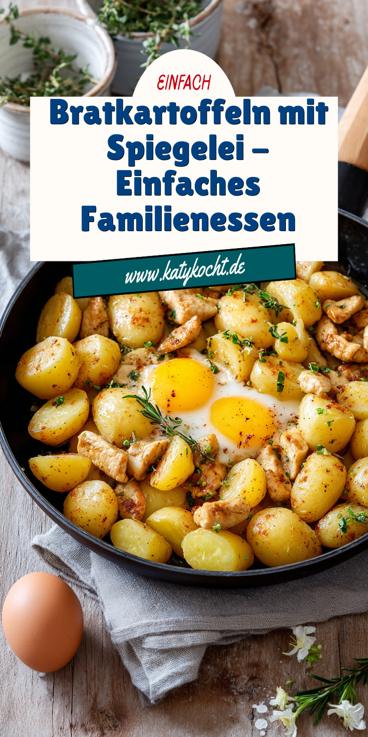 Bratkartoffel-Pfanne mit Spiegelei