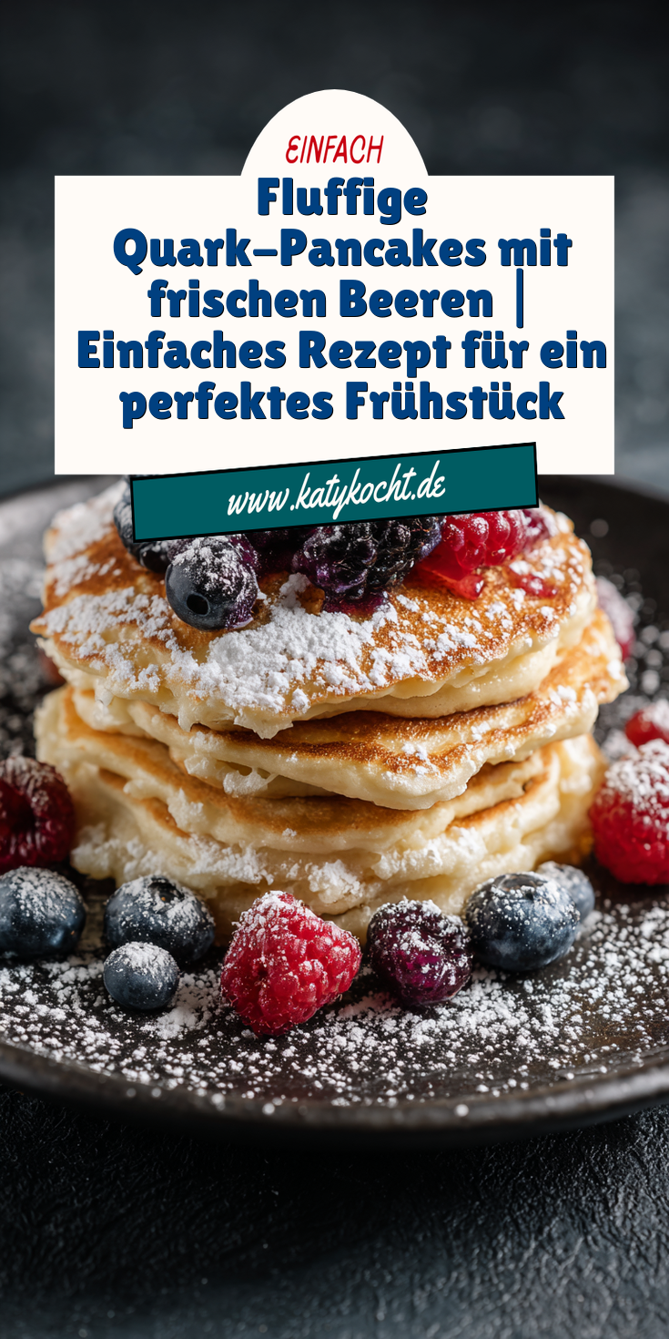 Fluffige Quark-Pancakes mit Beeren