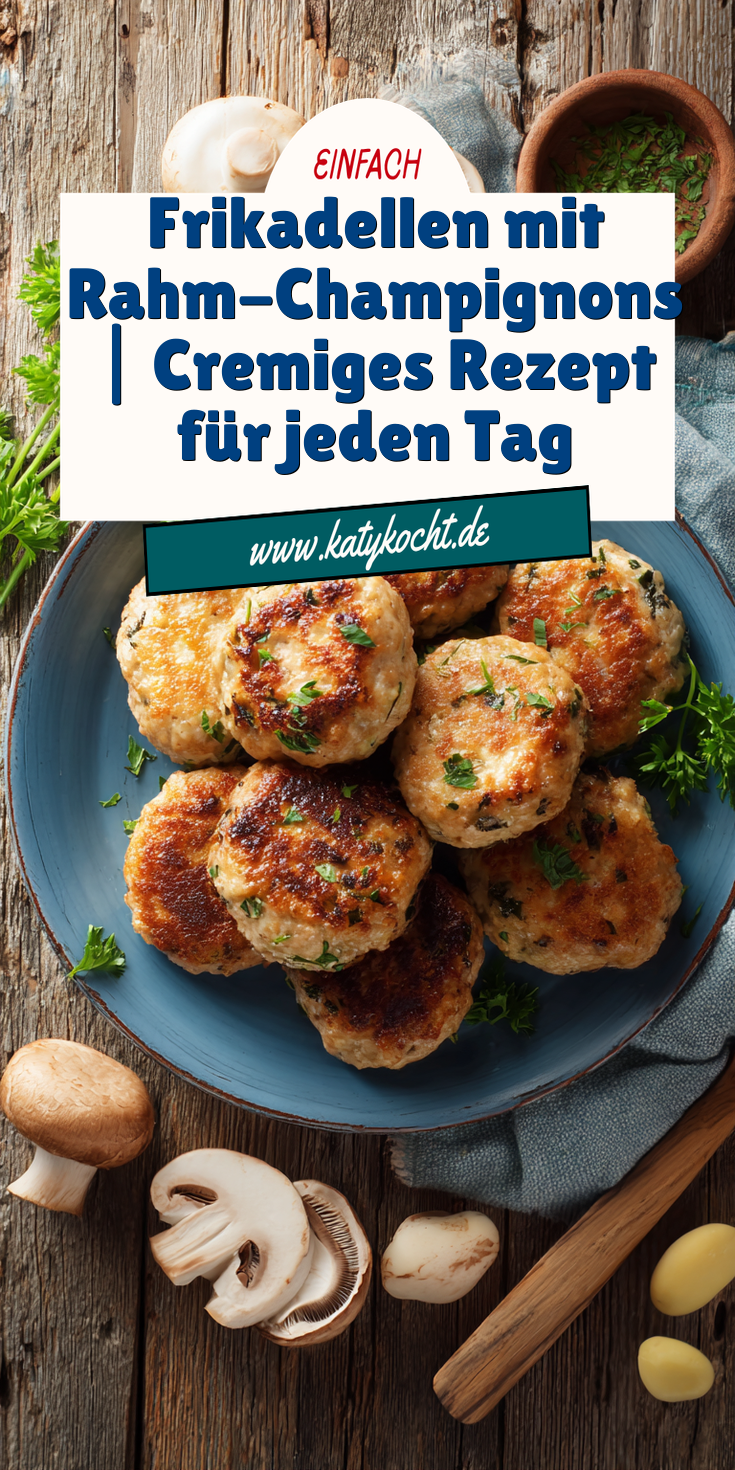 Frikadellen mit Rahm-Champignons