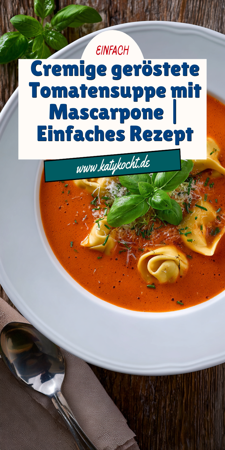 Geröstete Tomatensuppe mit Mascarpone