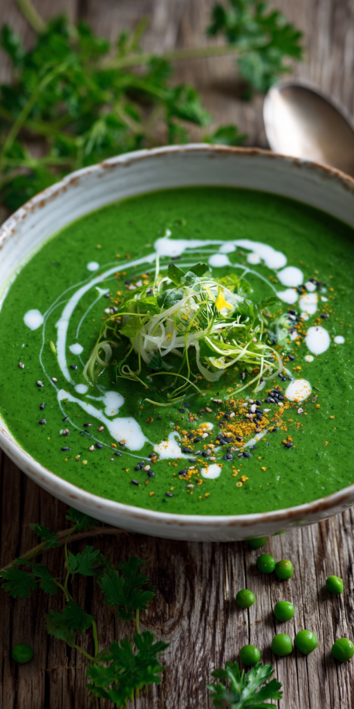 Indische Linsen-Spinat-Suppe