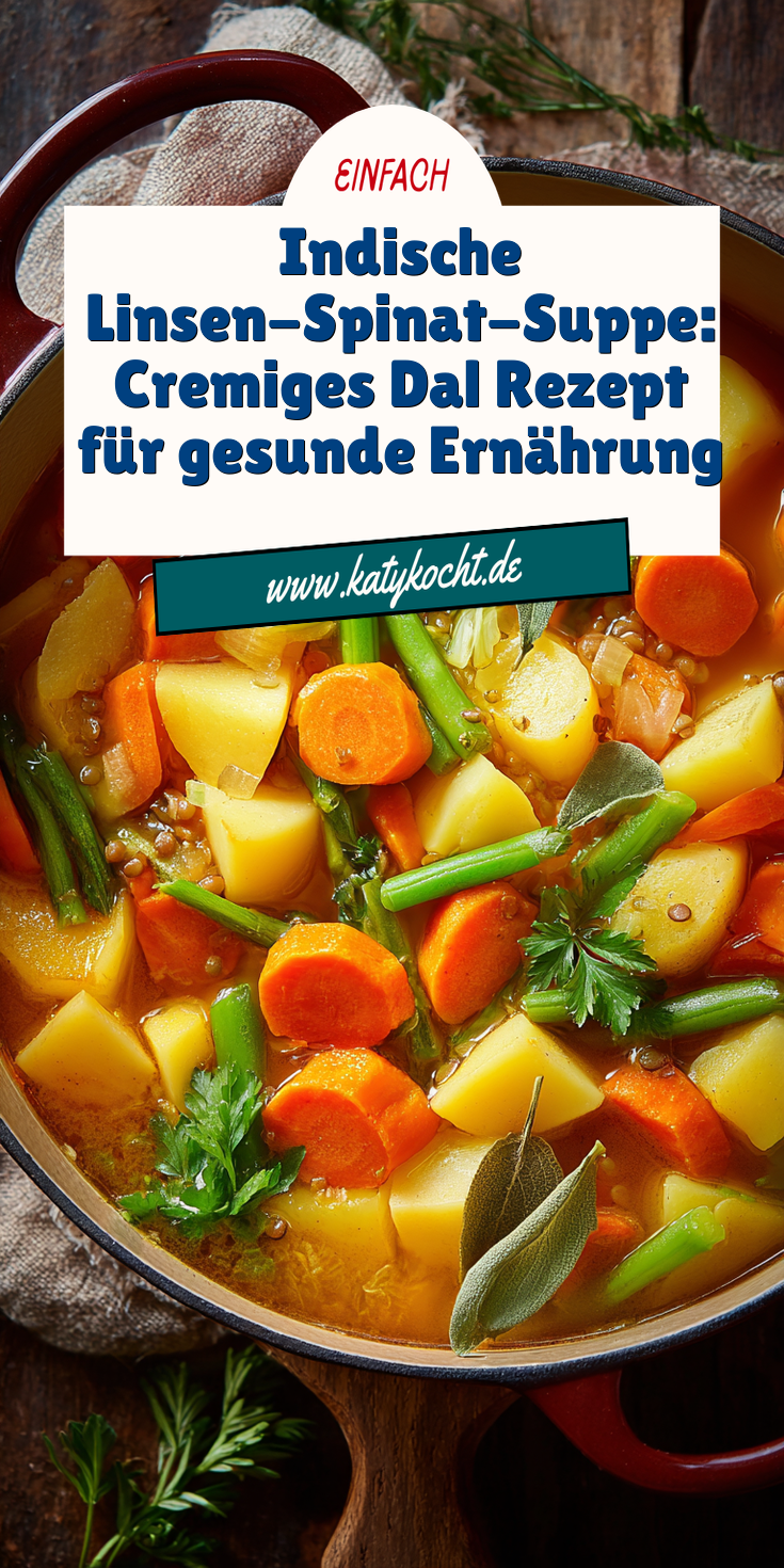 Indische Linsen-Spinat-Suppe