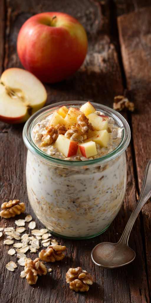 Overnight Oats mit Apfel-Zimt