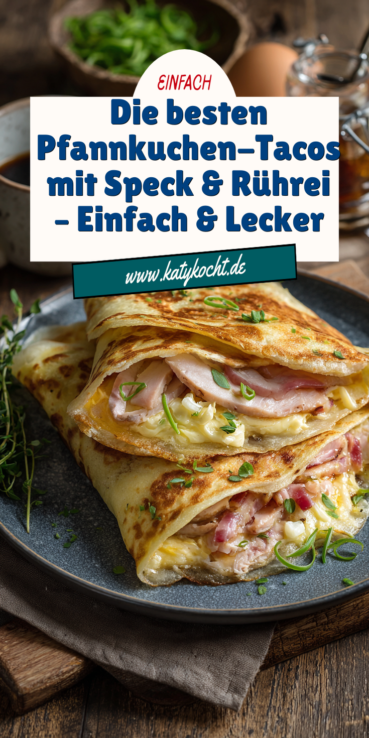 Pfannkuchen-Tacos mit Speck & Rührei