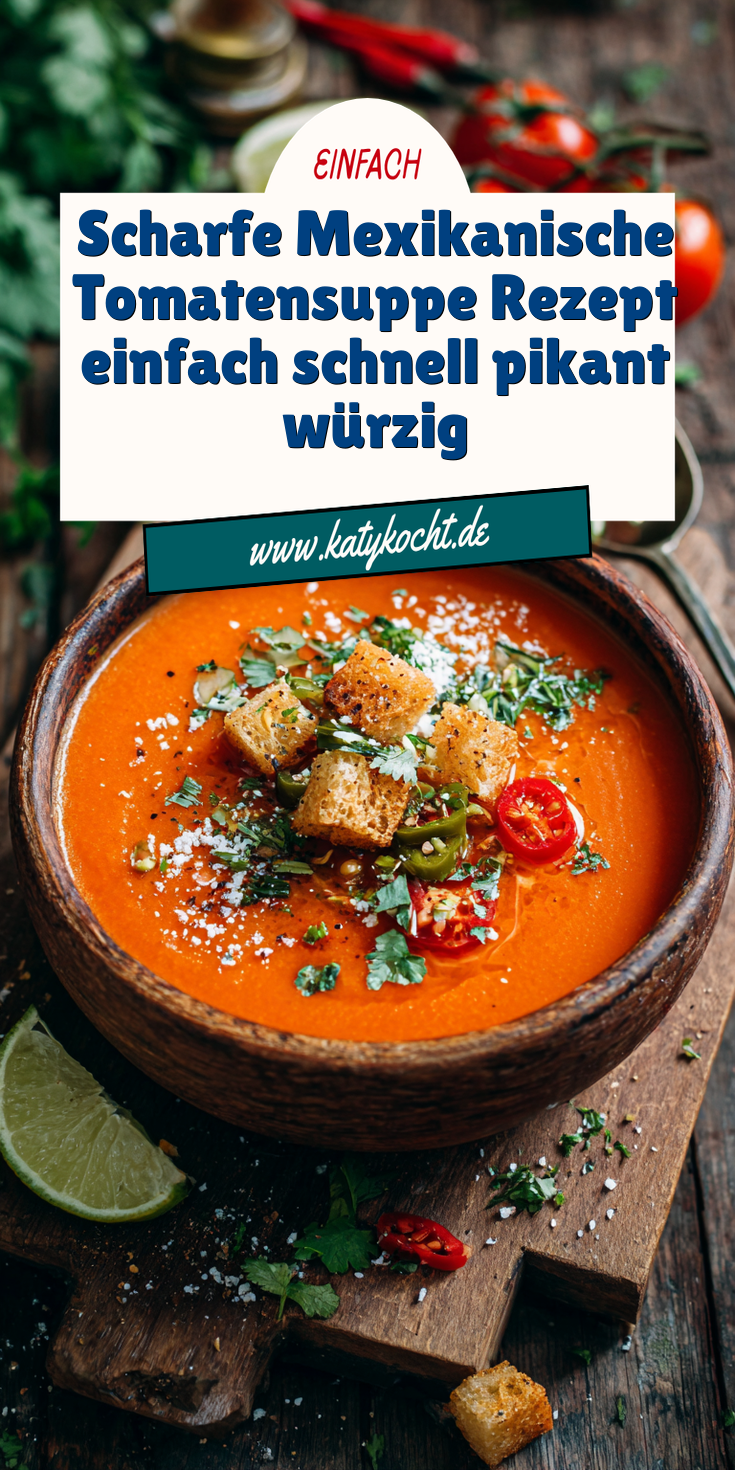 Scharfe Mexikanische Tomatensuppe