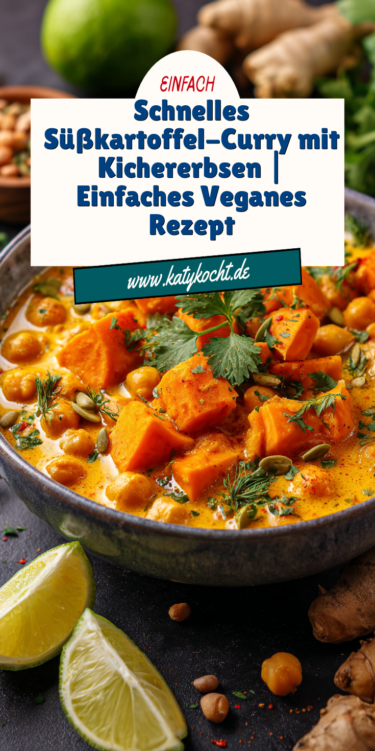 Süßkartoffel-Curry mit Kichererbsen