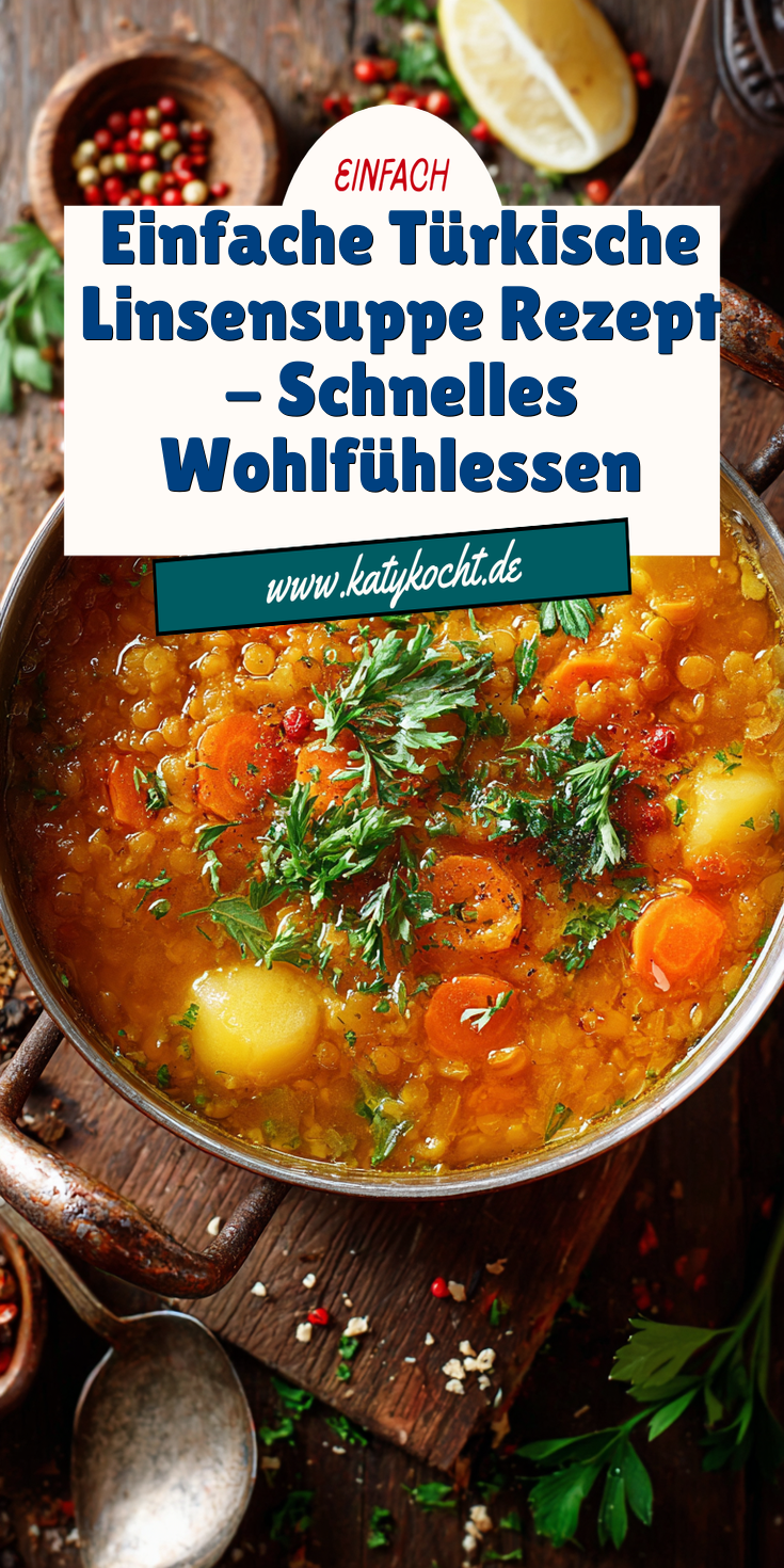 Türkische Linsensuppe (Mercimek Çorbası)