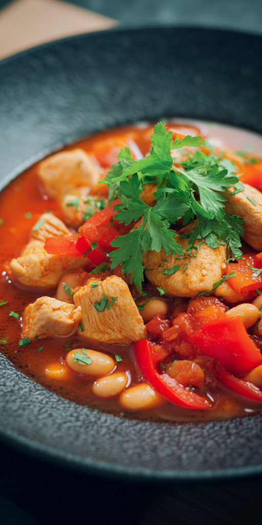 Weiße Hähnchen-Chili-Suppe mit Limette