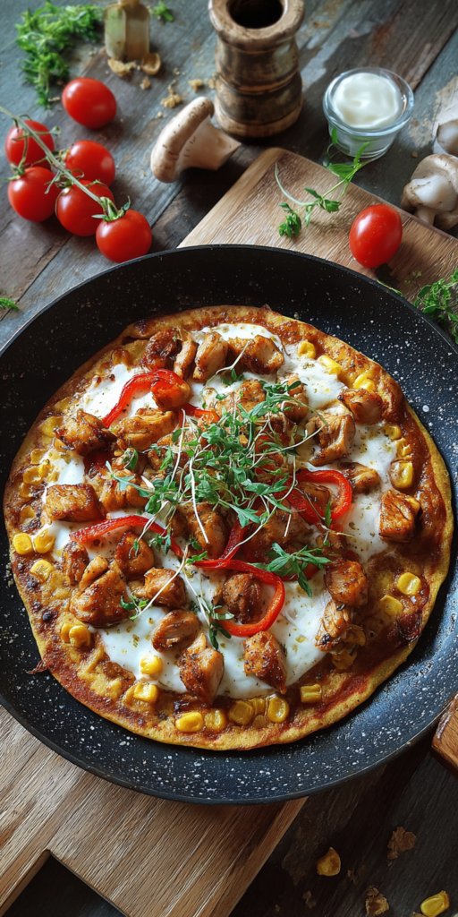 Wrap-Pizza aus der Pfanne