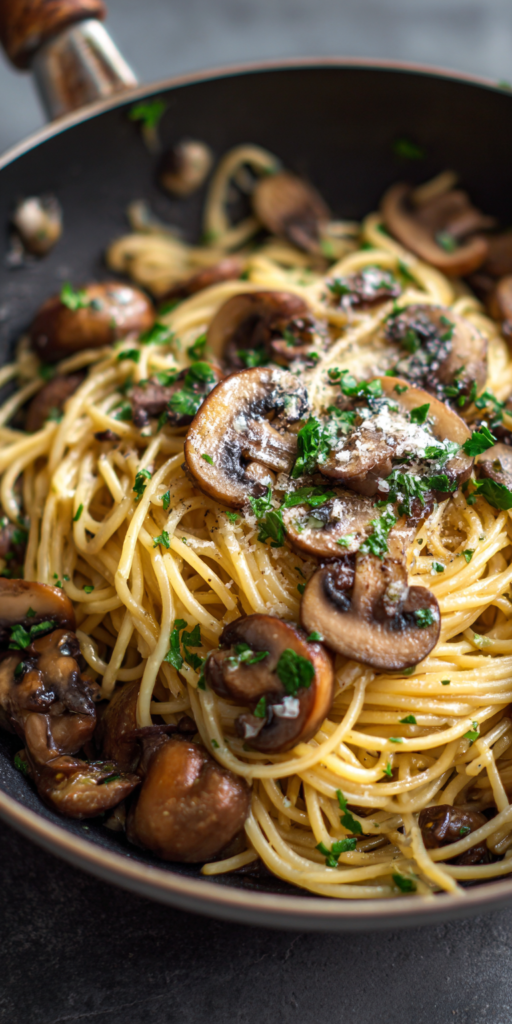 15-Minuten Champignon-Spaghetti-Pfanne: Günstig & Lecker | Vegetarische Rezepte 2026