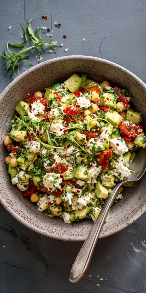 Avocado-Kichererbsen-Salat mit Feta | Schnelle Salate 2026