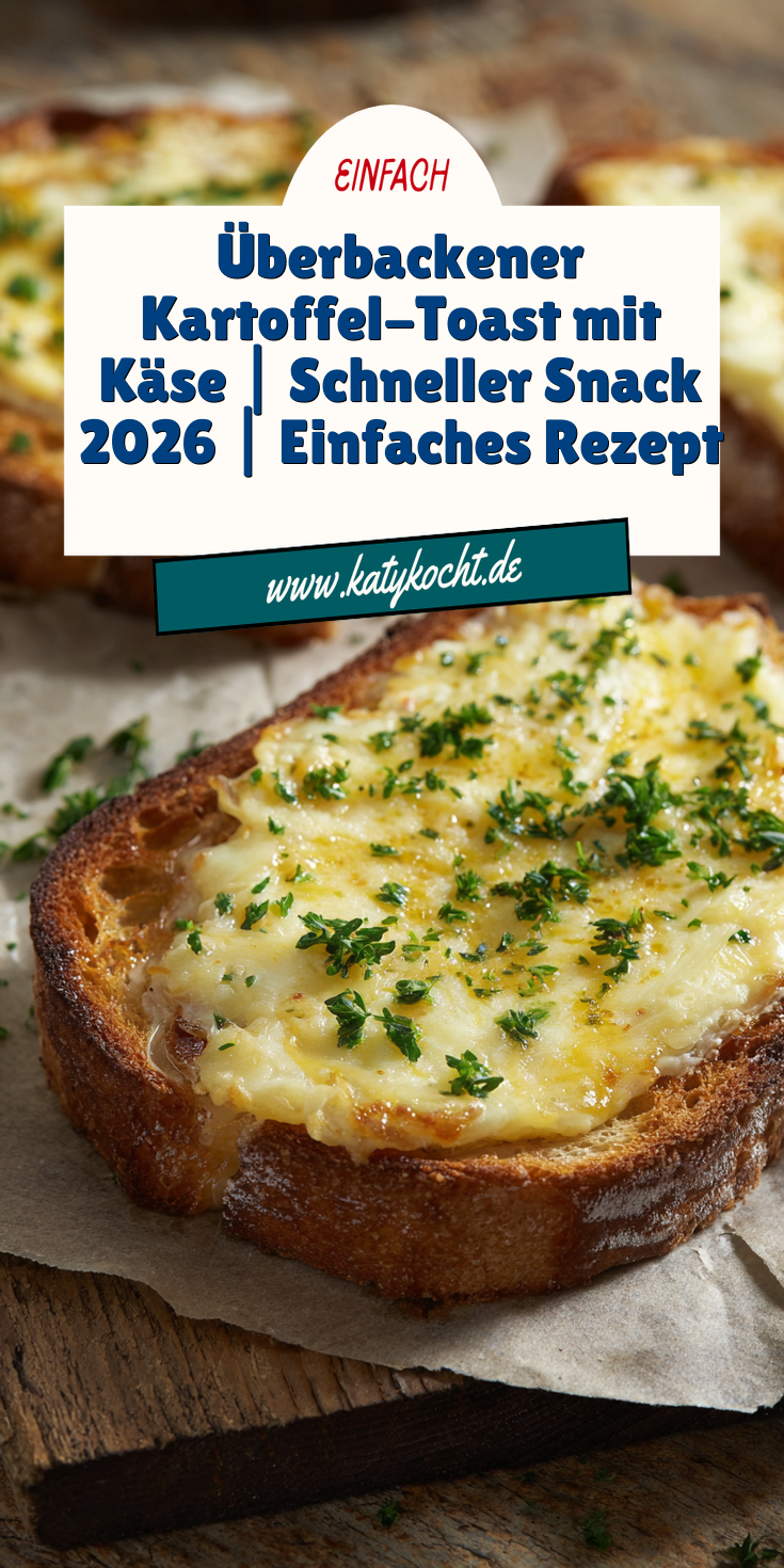Überbackener Kartoffel-Toast mit Käse | Schneller Snack 2026
