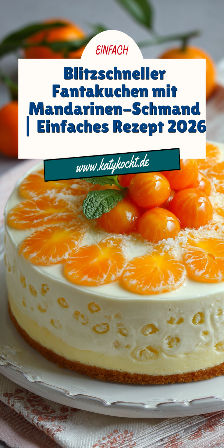 Blitzschneller Fantakuchen mit Mandarinen-Schmand | 2026