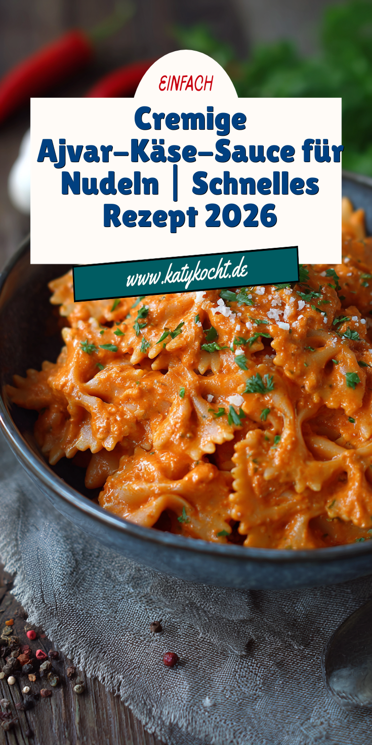 Cremige Ajvar-Käse-Sahne-Sauce zu Nudeln | Schnelle Saucen Ideen 2026