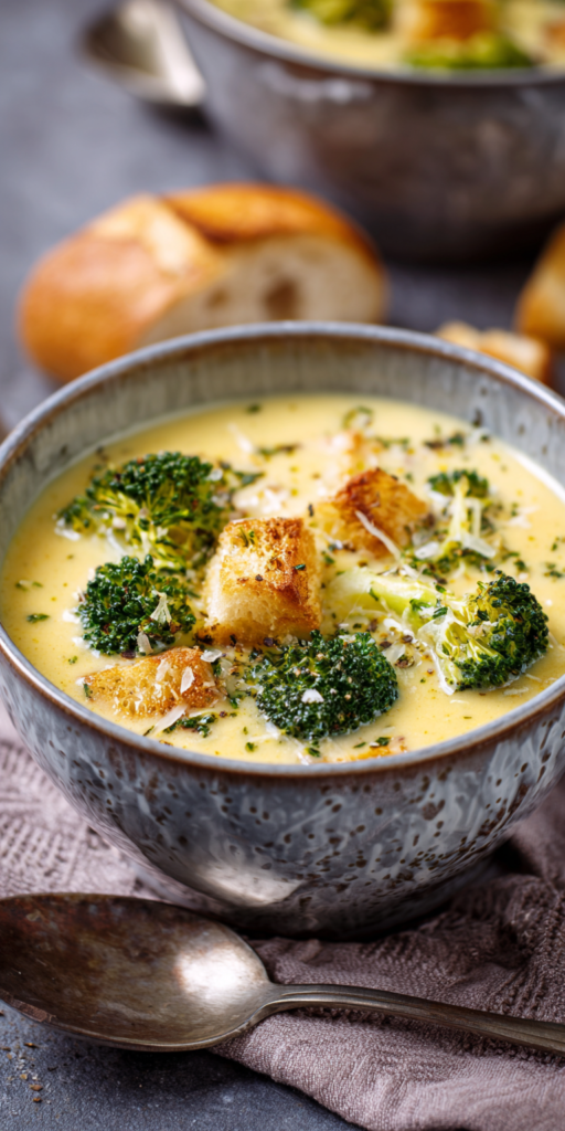Cremige Brokkoli-Suppe mit Cheddar & Kartoffeln | Vegetarisch 2026