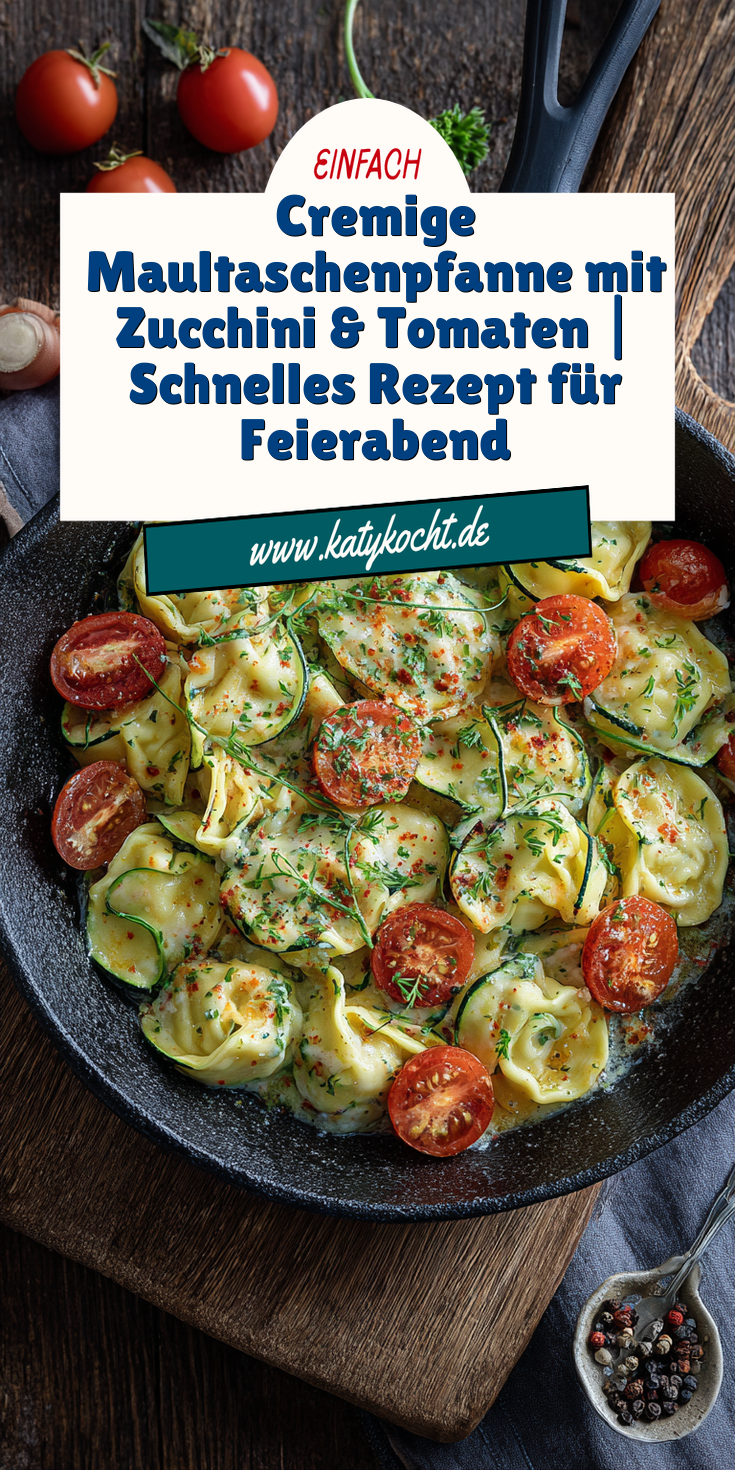 Cremige Maultaschenpfanne mit Zucchini & Tomaten | Feierabendküche 2026