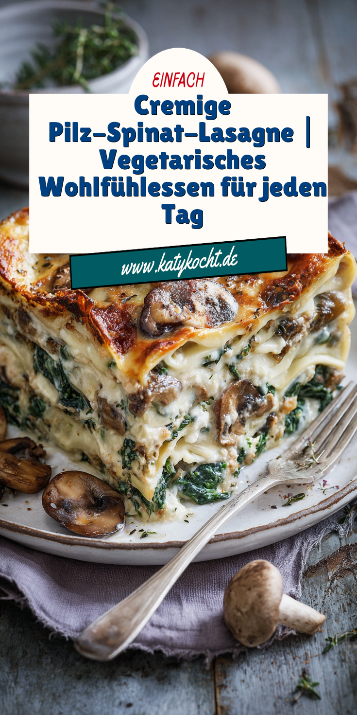 Cremige Pilz-Spinat-Lasagne: Vegetarisches Wohlfühlessen | Ofengerichte 2026