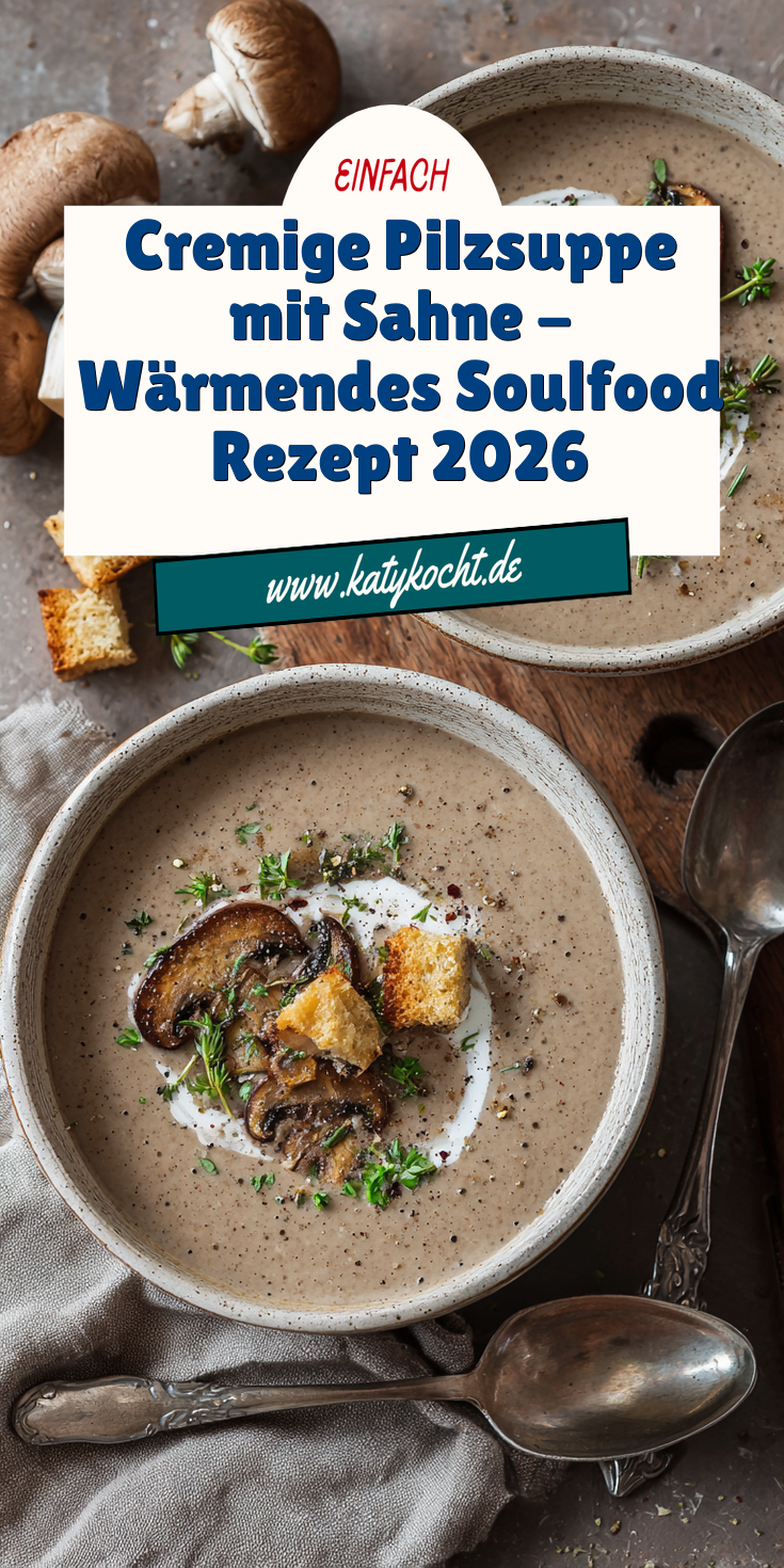 Cremige Pilzsuppe mit Sahne: Wärmend & Aromatisch | Soulfood 2026