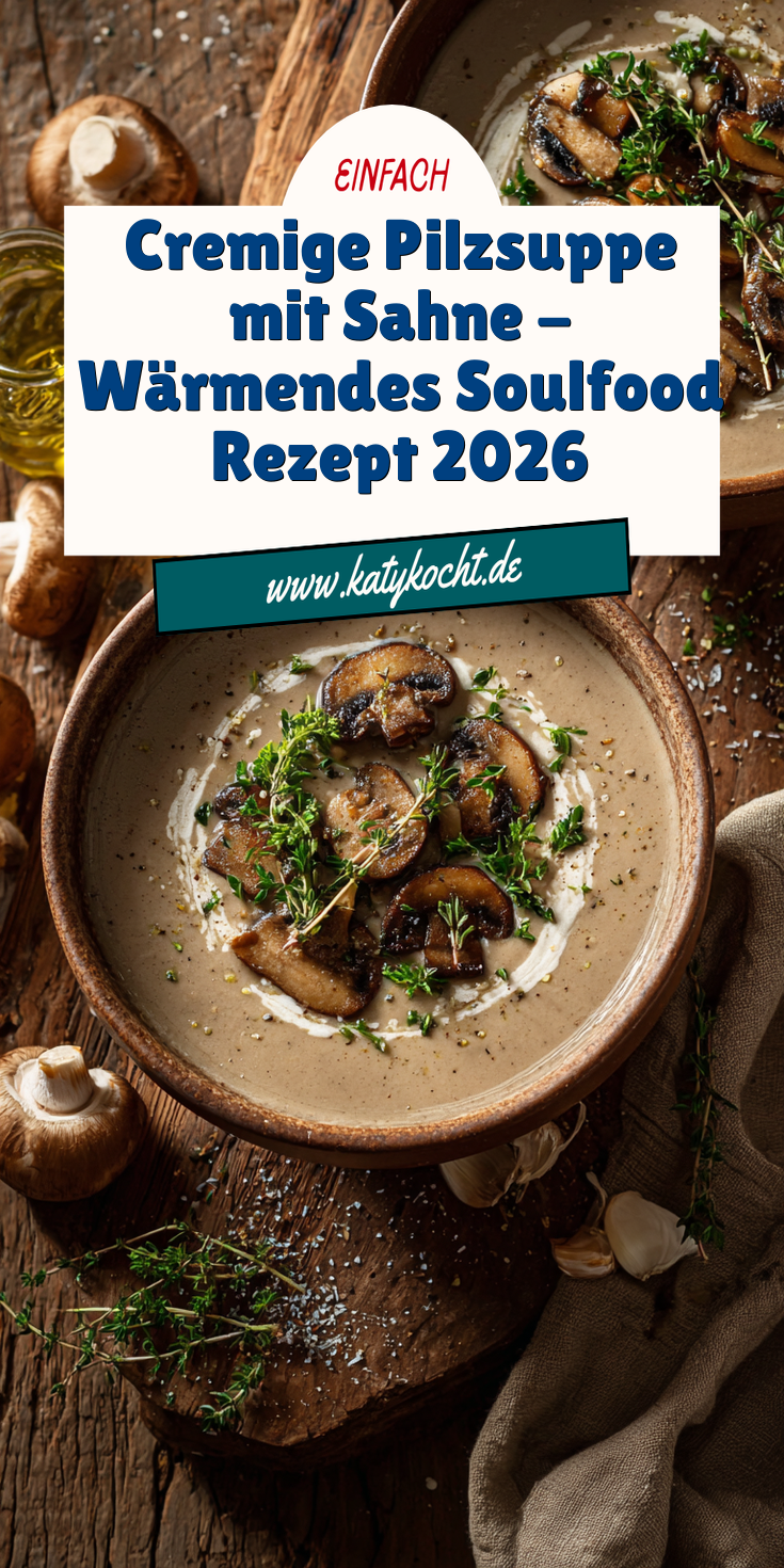 Cremige Pilzsuppe mit Sahne: Wärmend & Aromatisch | Soulfood 2026