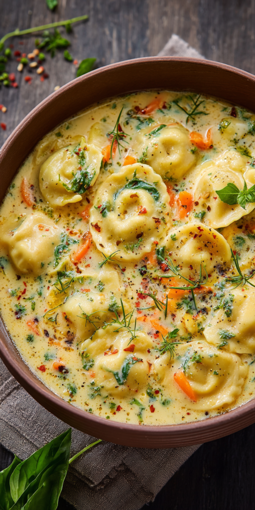 Cremige Toskanische Ravioli-Suppe | 15-Minuten Wohlfühlessen 2026