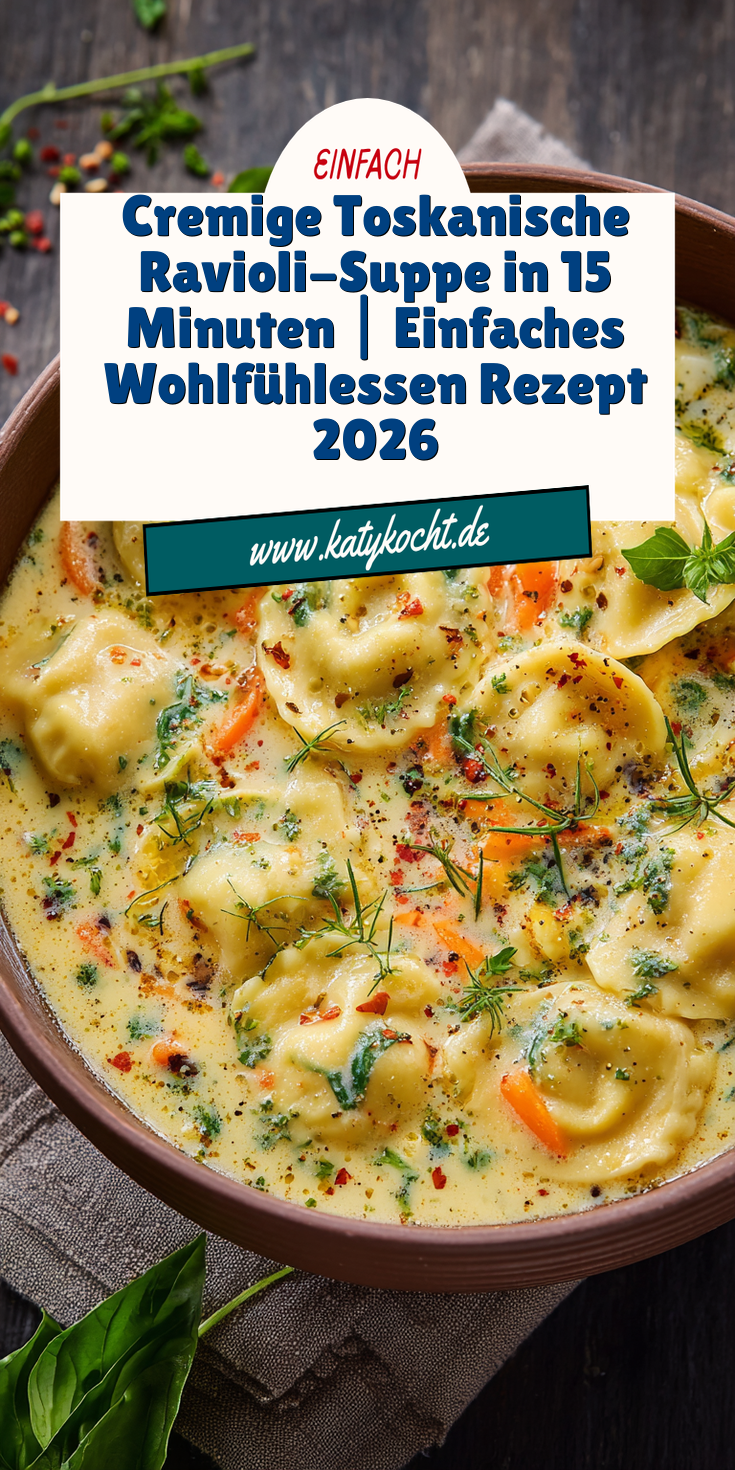 Cremige Toskanische Ravioli-Suppe | 15-Minuten Wohlfühlessen 2026