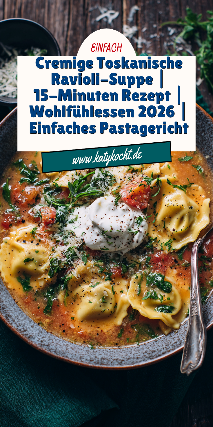 Cremige Toskanische Ravioli-Suppe | 15-Minuten Wohlfühlessen 2026