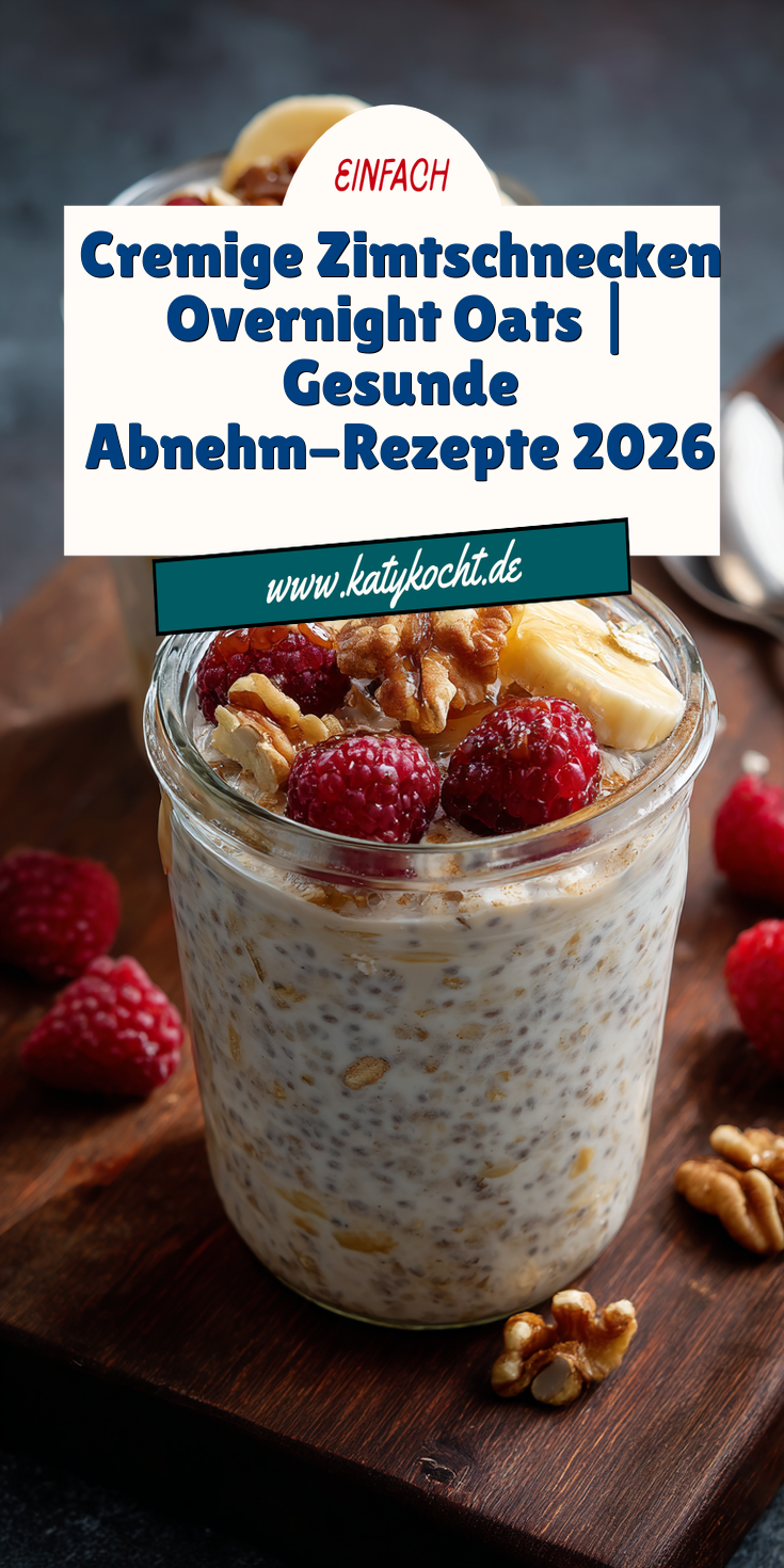 Cremige Zimtschnecken Overnight Oats | Frühstück zum Abnehmen 2026