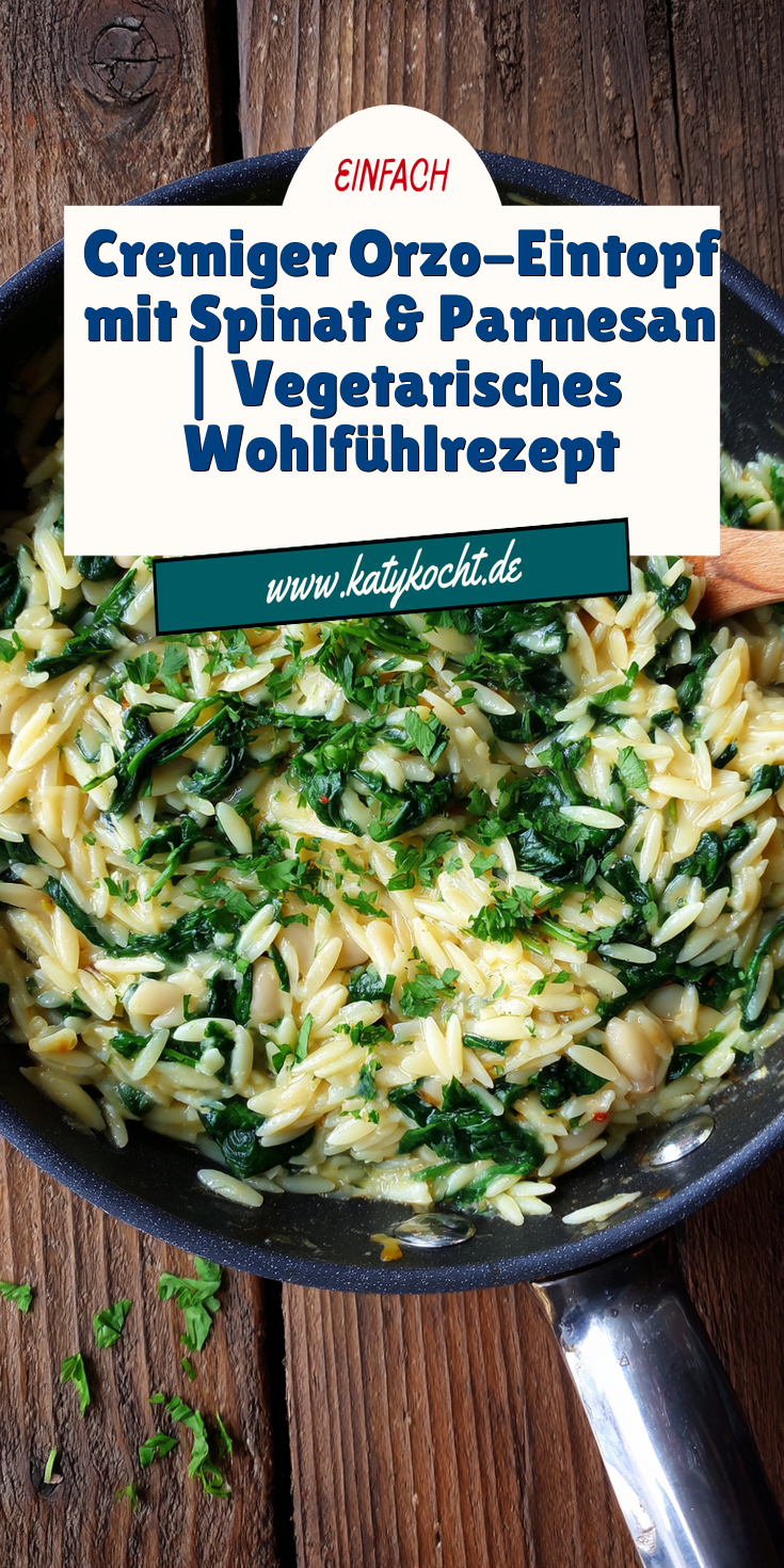 Cremiger Orzo-Eintopf mit Spinat & Parmesan | Vegetarisch 2026