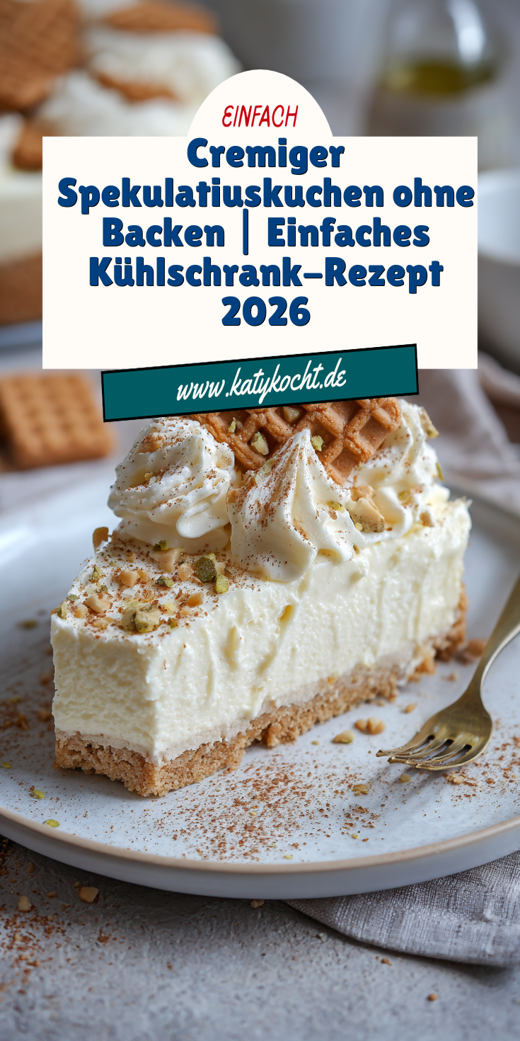 Cremiger Spekulatiuskuchen aus dem Kühlschrank | No Bake 2026