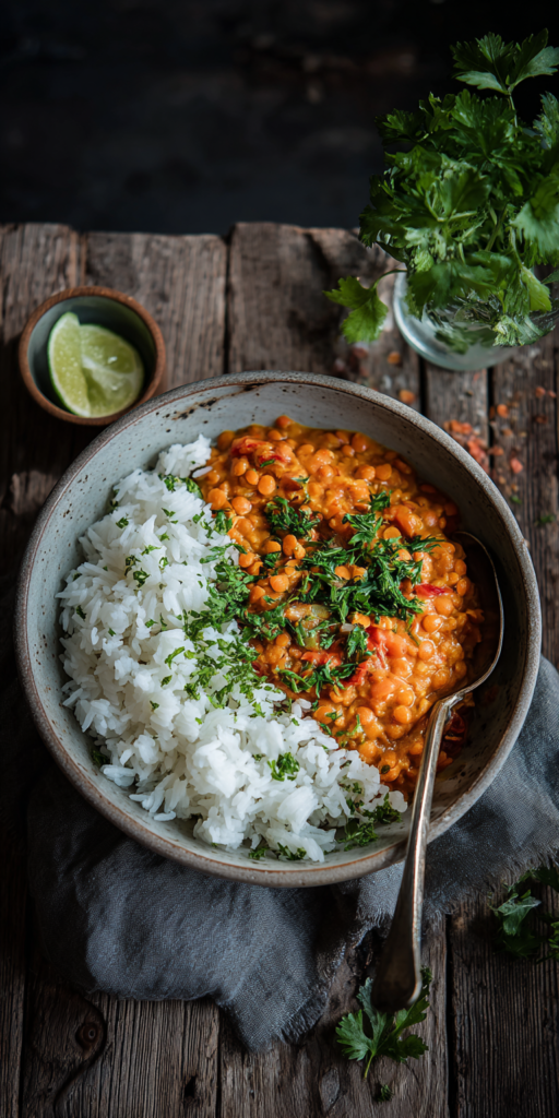 Cremiges Rote Linsen Curry mit Kokosmilch | Vegane Wohlfühlgerichte 2026
