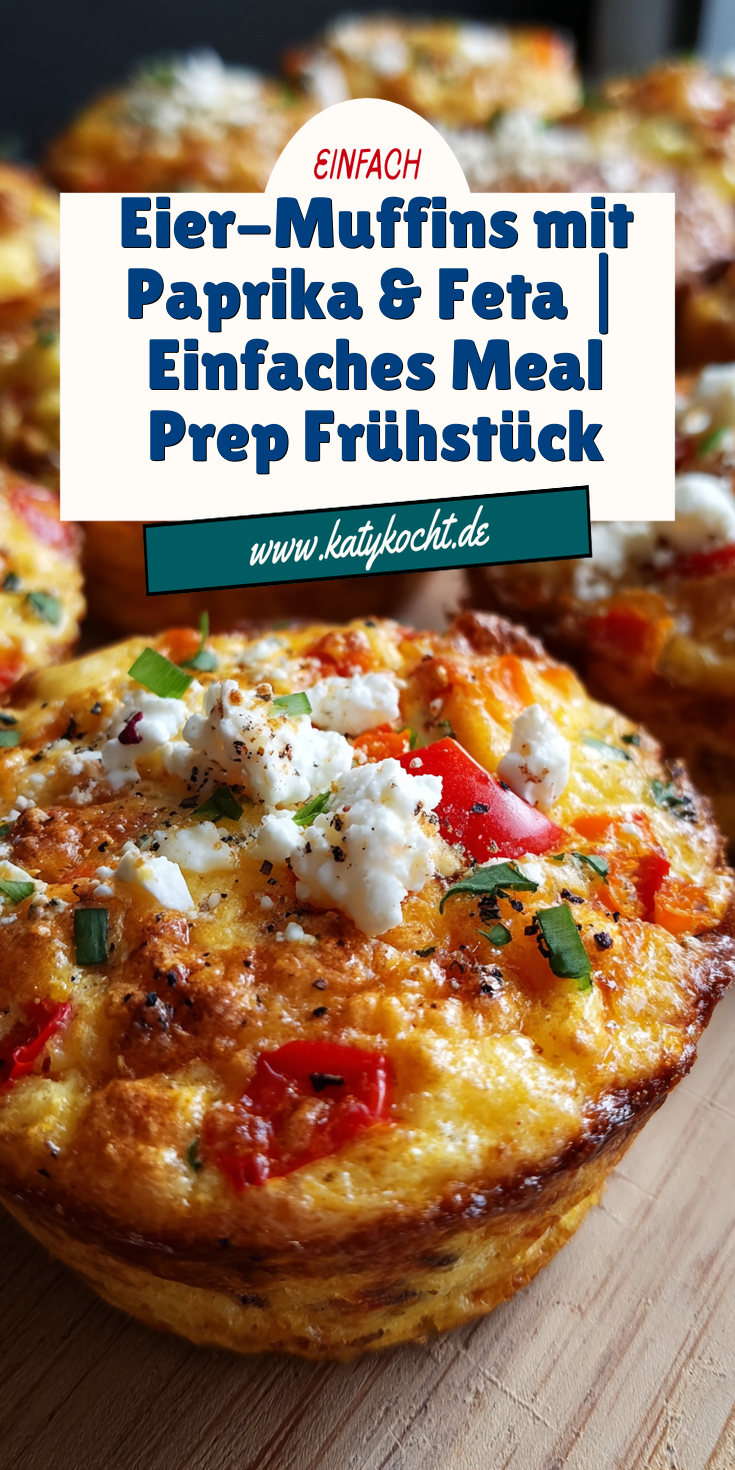 Eier-Muffins mit Paprika & Feta | Meal Prep Frühstück 2026