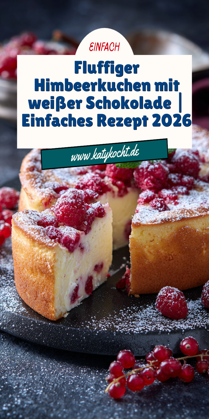 Fluffiger Himbeerkuchen mit weißer Schokolade | Backen 2026
