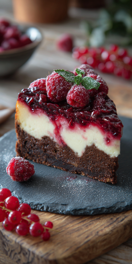 Fruchtiger Himbeer-Brownie-Cheesecake | Festliche Torten 2026