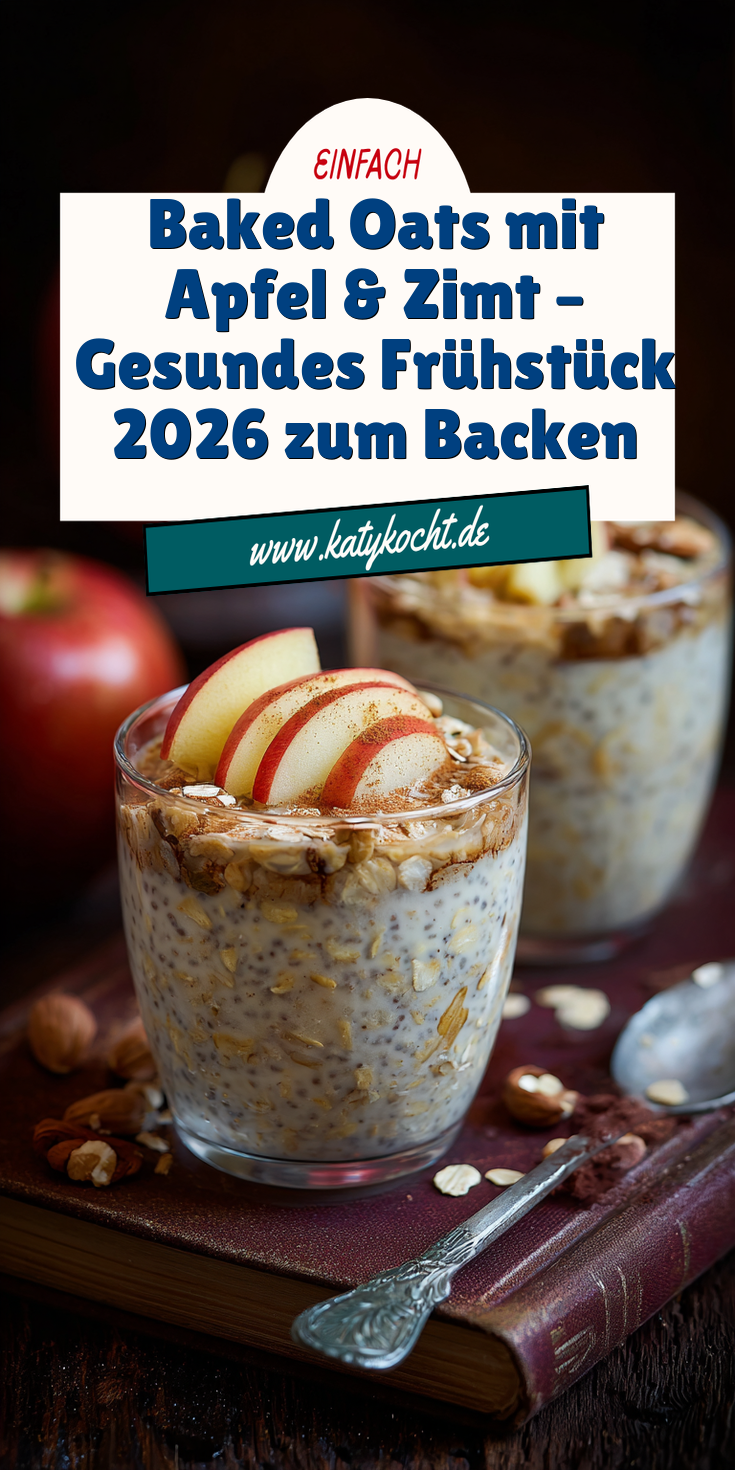 Gebackene Haferflocken mit Apfel & Zimt (Baked Oats) | Gesundes Frühstück 2026