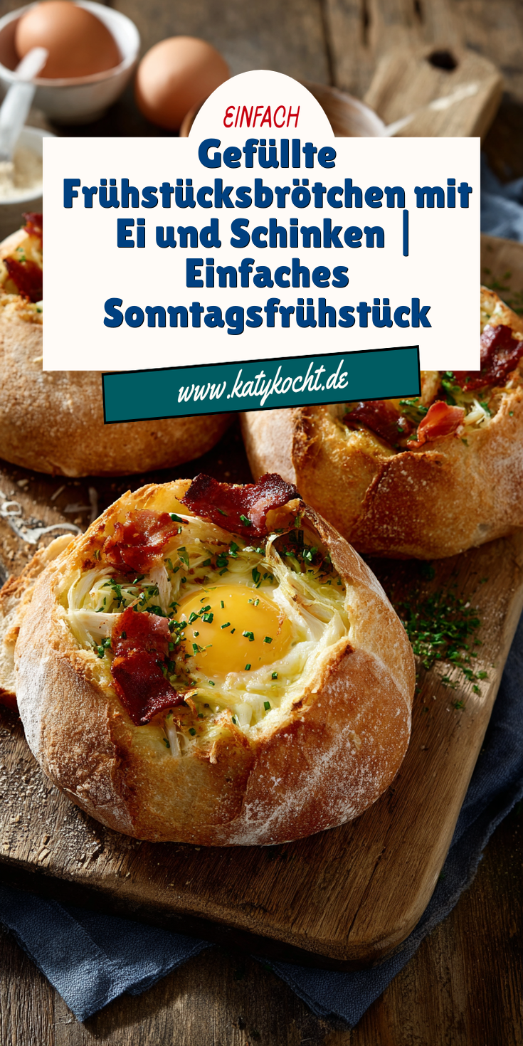 Gefüllte Frühstücksbrötchen mit Ei & Schinken | Sonntagsfrühstück 2026