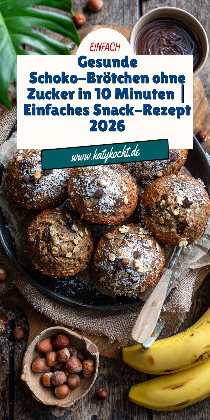 Gesunde Schoko-Brötchen in 10 Minuten (Ohne Zucker) | Snacks 2026