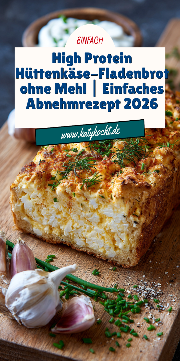 High Protein Hüttenkäse-Fladenbrot (Mehlfrei) | Abnehmen 2026