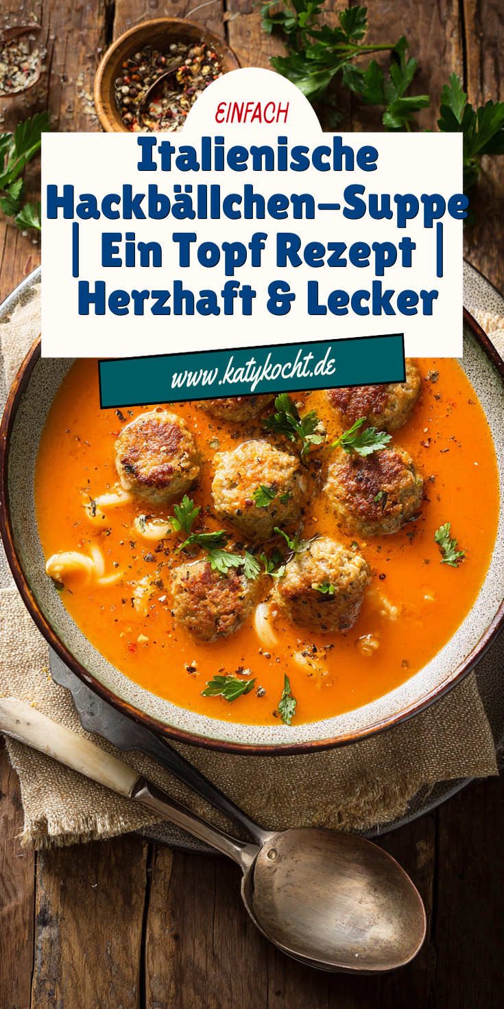 Italienische Hackbällchen-Suppe (One Pot) | Herzhaft 2026