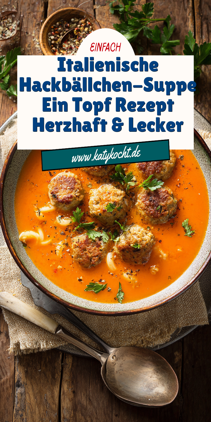 Italienische Hackbällchen-Suppe (One Pot) | Herzhaft 2026