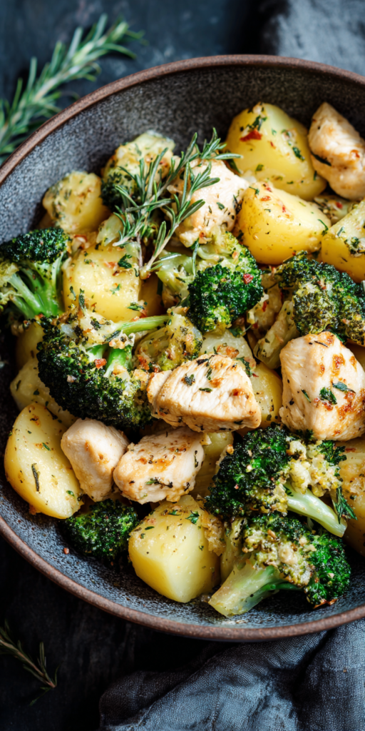 Kartoffel-Hähnchen-Pfanne mit Brokkoli | Low Carb Mittagessen 2026