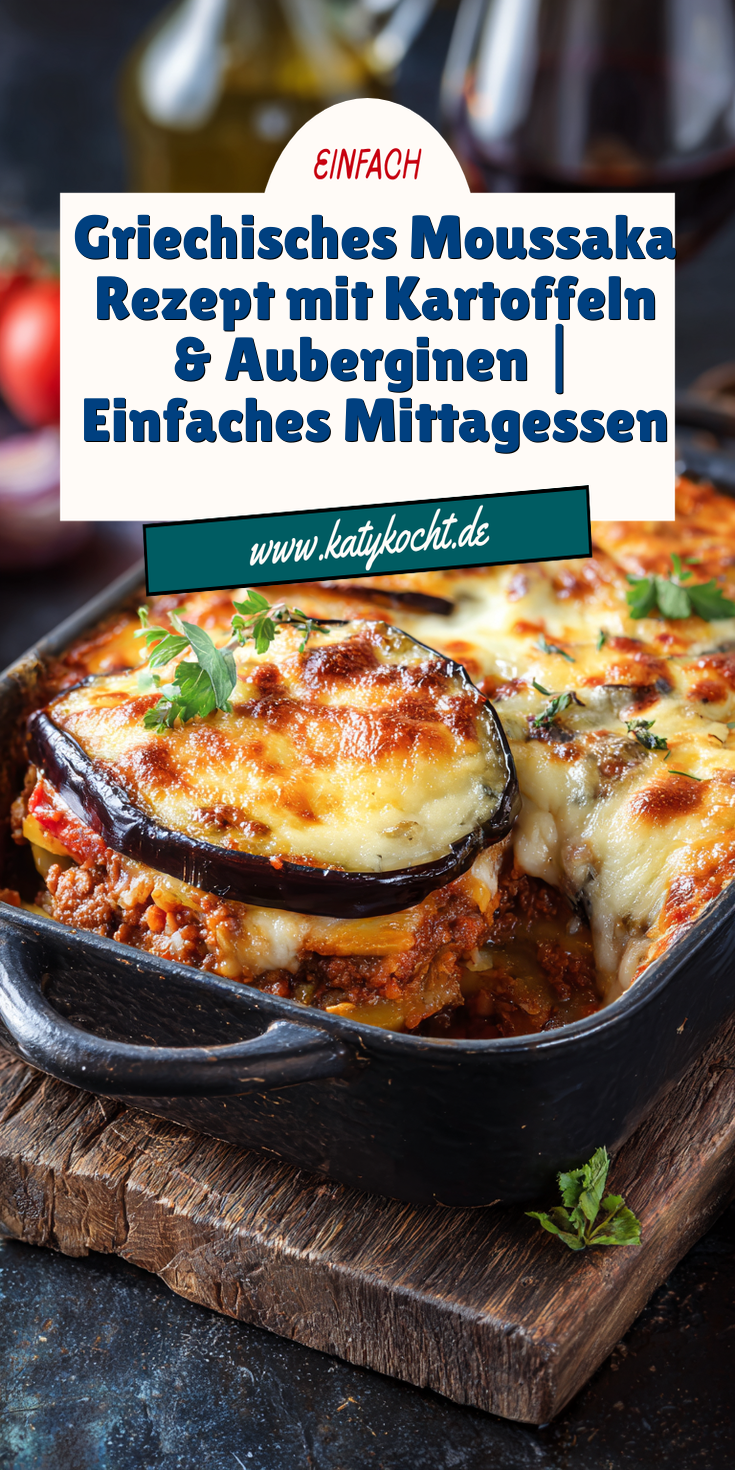 Kartoffel-Moussaka mit Auberginen | Griechisches Mittagessen 2026