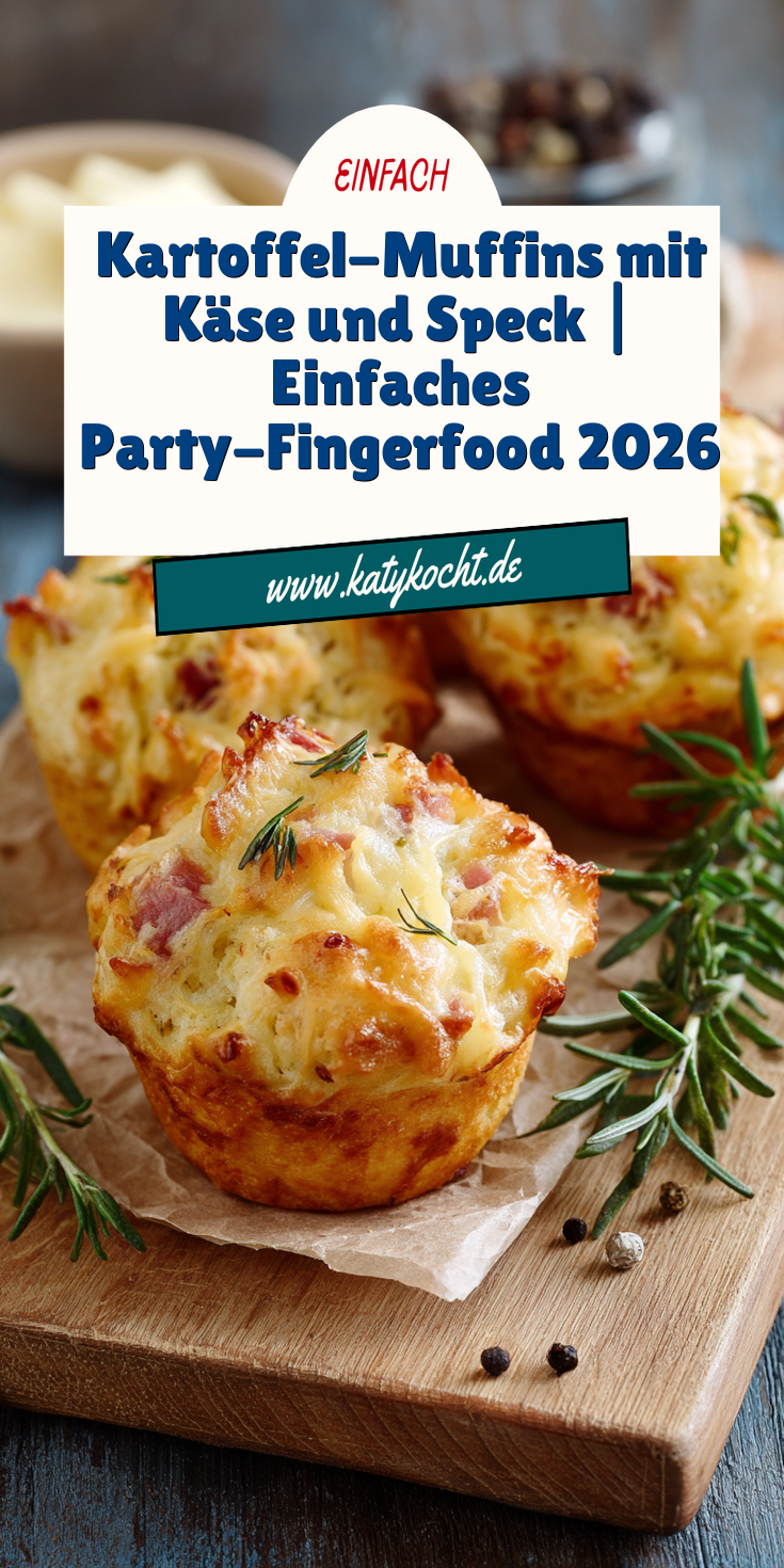 Kartoffel-Muffins mit Käse & Speck | Party Rezepte 2026