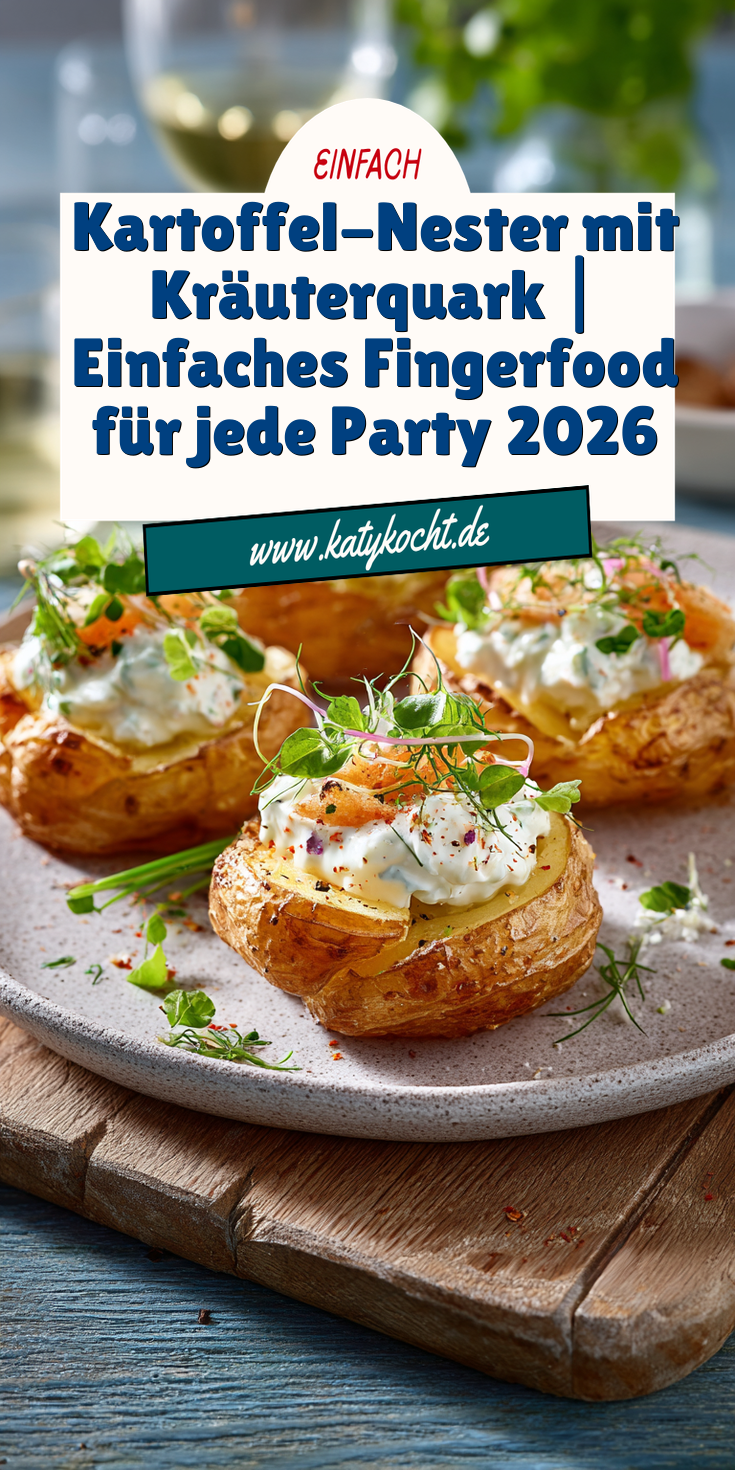 Kartoffel-Nester mit Kräuterquark | Fingerfood 2026
