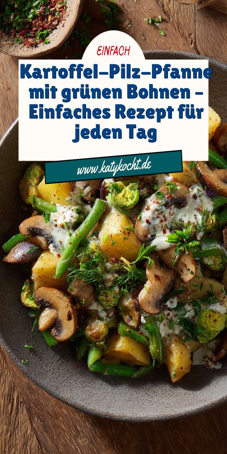 Kartoffel-Pilz-Pfanne mit grünen Bohnen | Madame Cuisine Art 2026