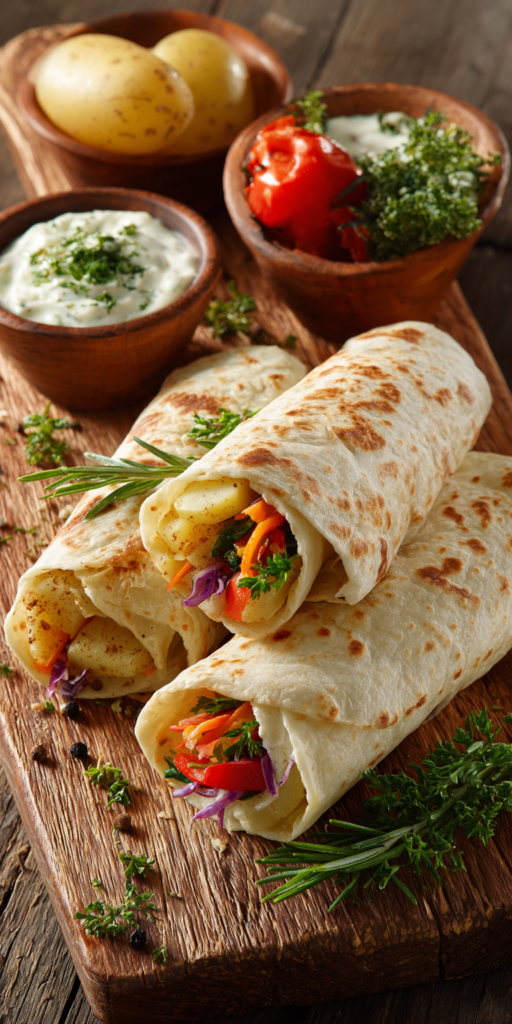 Kartoffel-Wrap mit frischem Gemüse | Food Trend 2026