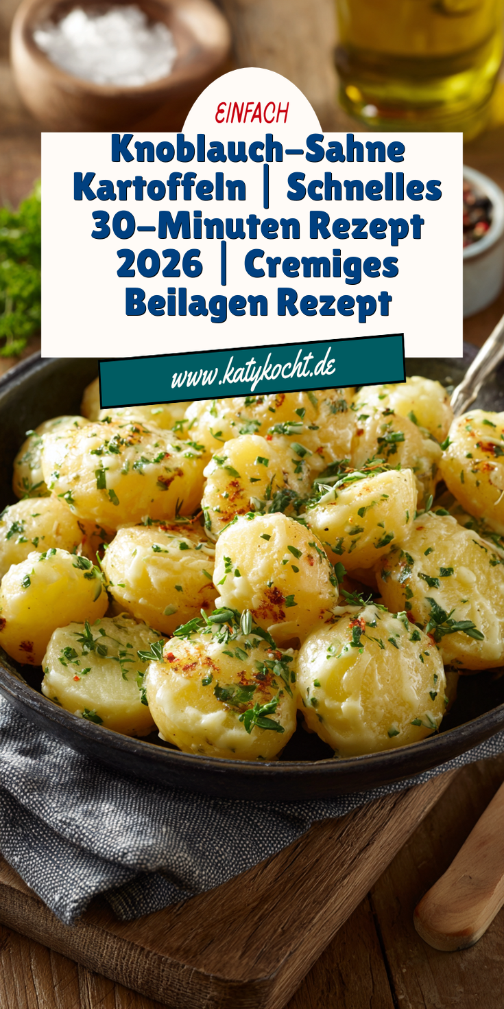 Kartoffeln in Knoblauch-Sahnesauce | 30 Minuten Rezept 2026