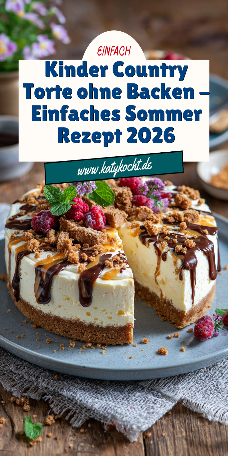 Kinder-Country-Torte ohne Backen | No Bake Rezepte 2026